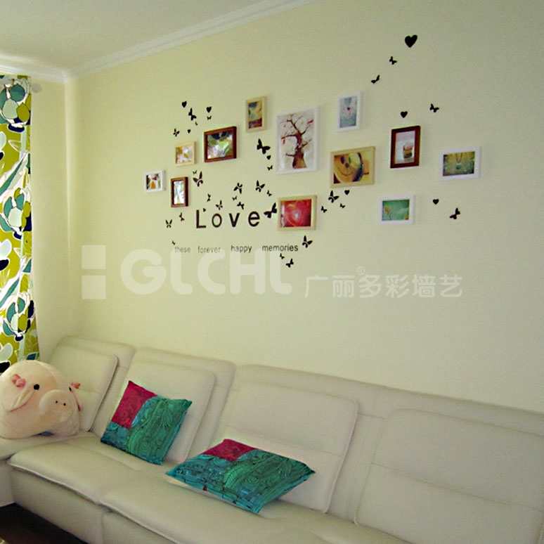 韓式風(fēng)格照片墻沙發(fā)背景